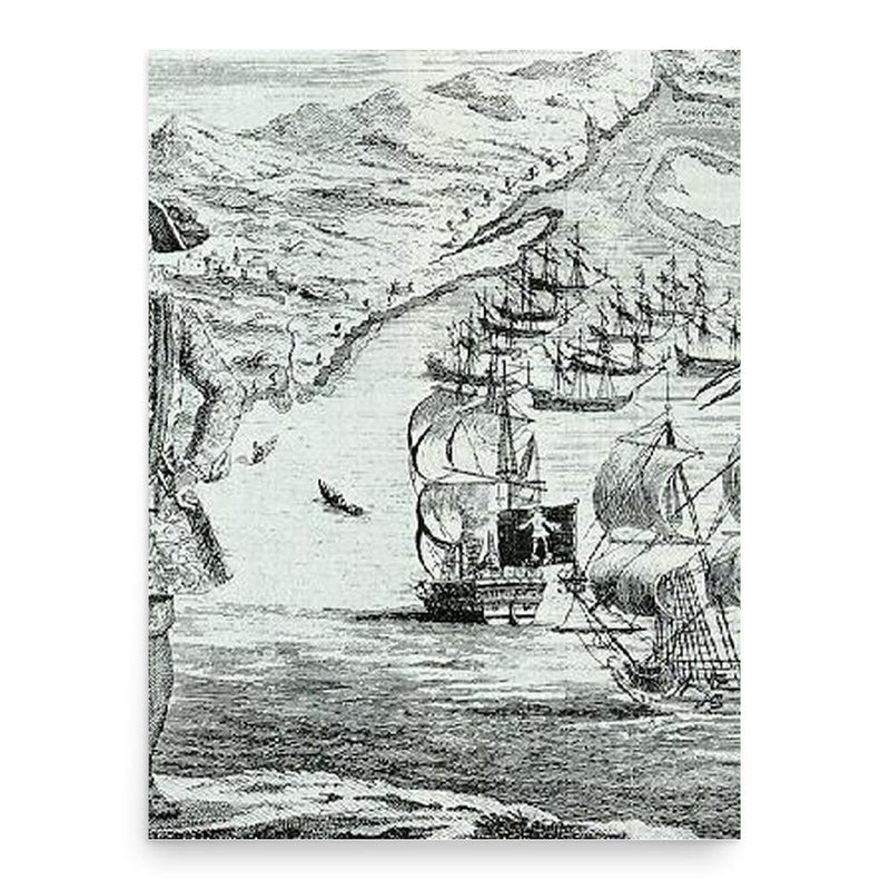 Bartholomew Roberts poster print, in size 18x24 inches.