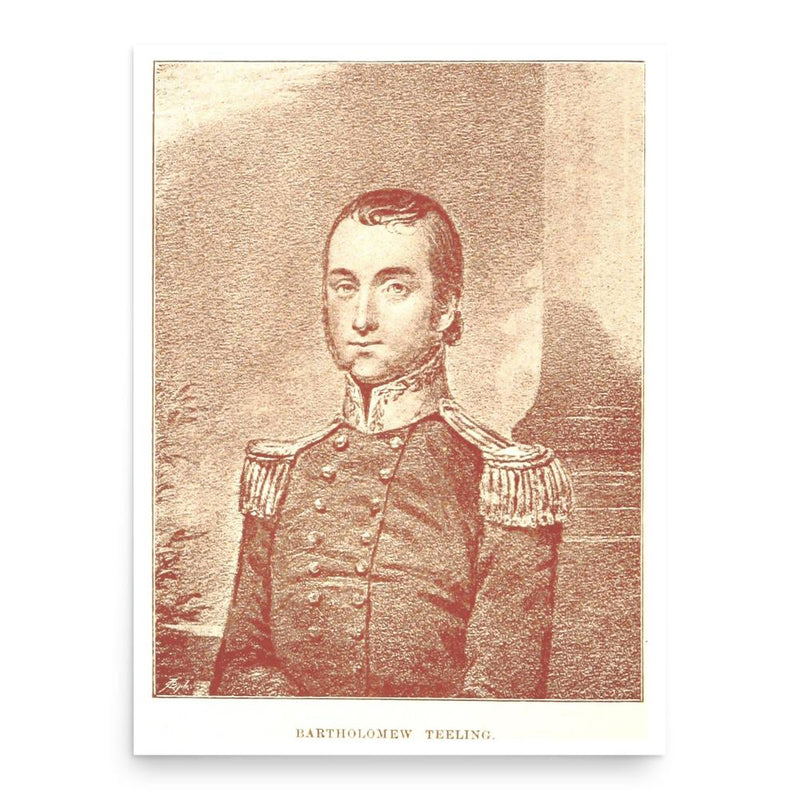 Bartholomew Teeling poster print, in size 18x24 inches.