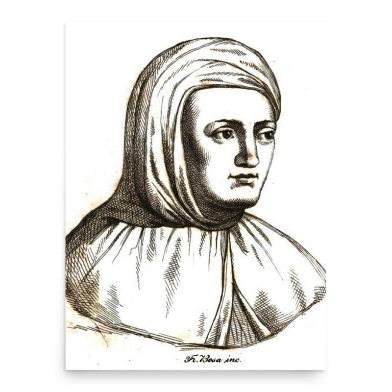 Bartholomew of San Concordio poster print, in size 18x24 inches.
