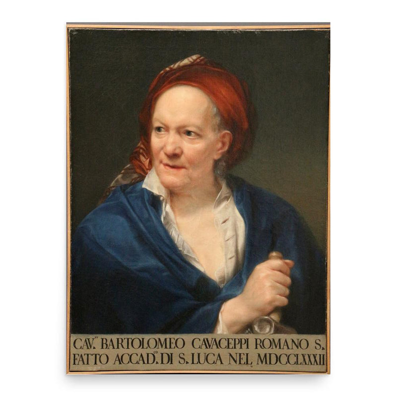 Bartolomeo Cavaceppi poster print, in size 18x24 inches.