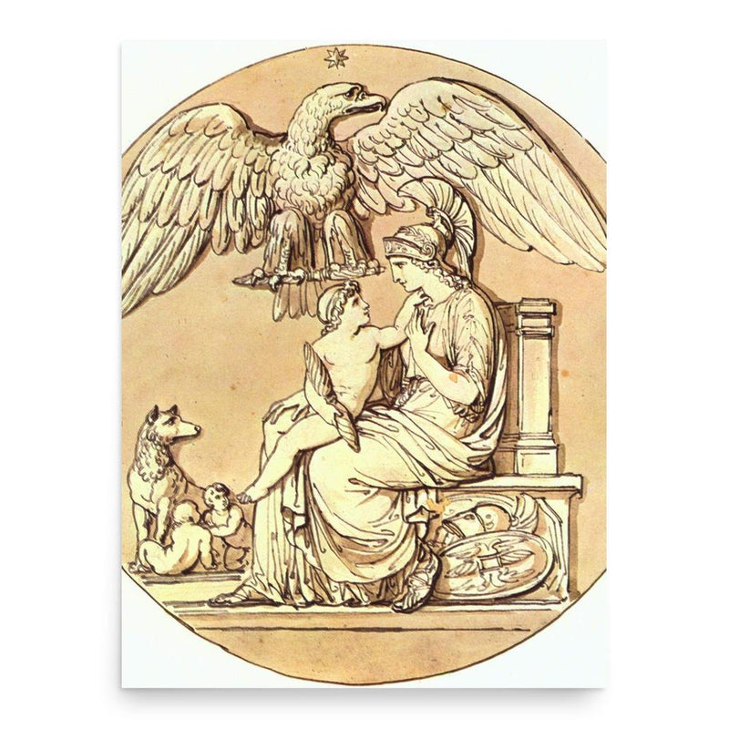 Bartolomeo Pinelli poster print, in size 18x24 inches.