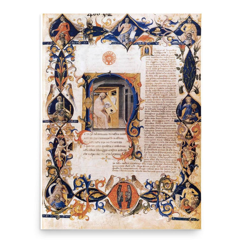 Bartolomeo di Fruosino poster print, in size 18x24 inches.