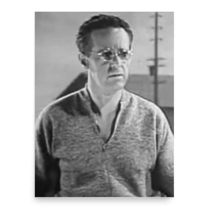 Barton Yarborough poster print, in size 18x24 inches.