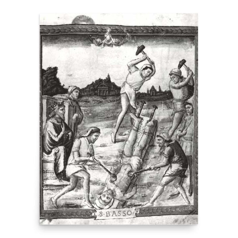 Bassus of Nice poster print, in size 18x24 inches.