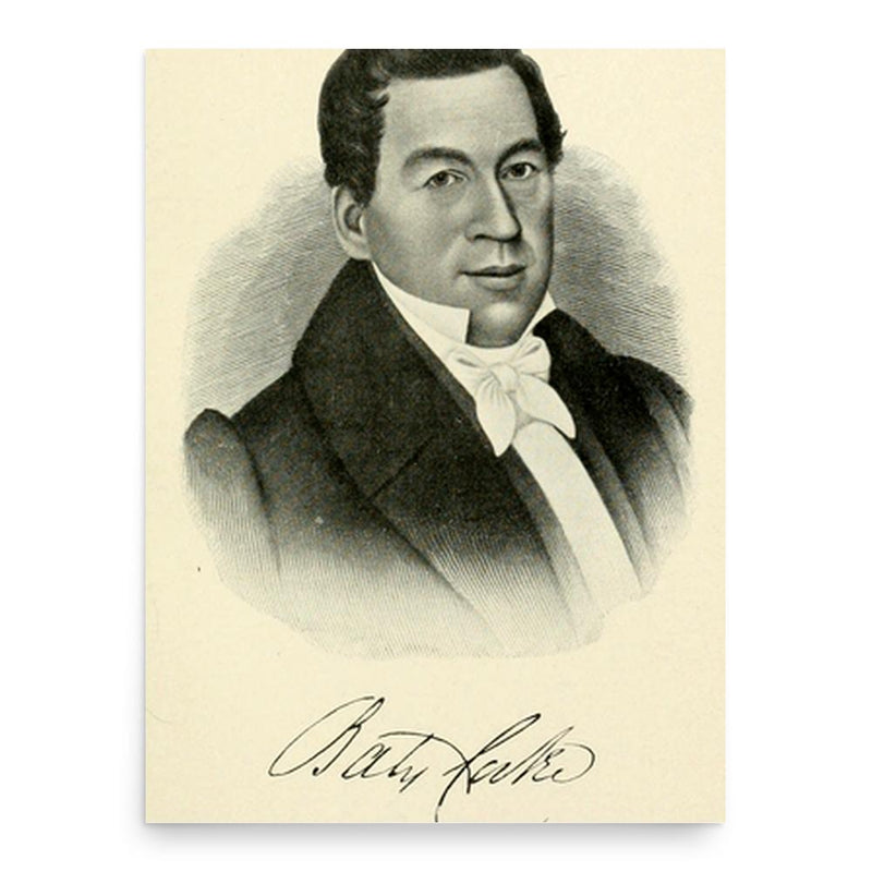 Bates Cooke poster print, in size 18x24 inches.
