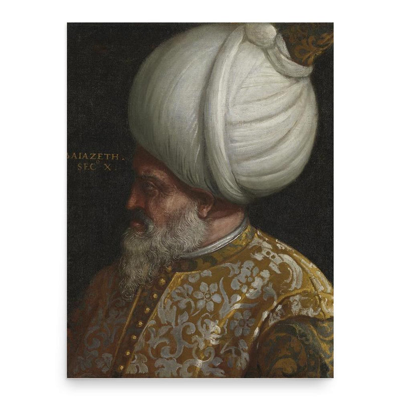 Bayezid II poster print, in size 18x24 inches.