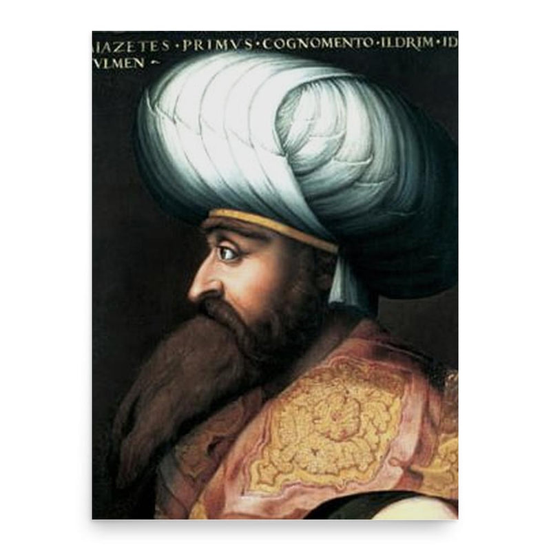 Bayezid I poster print, in size 18x24 inches.