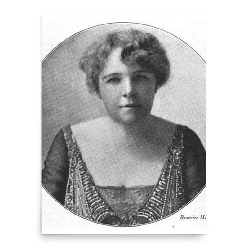 Beatrice Herford poster print, in size 18x24 inches.