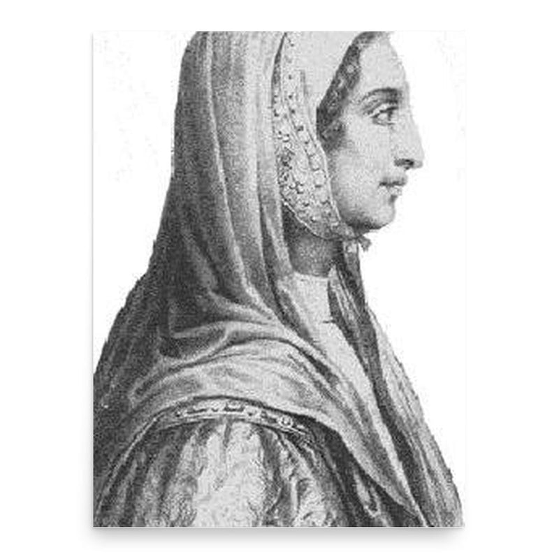 Beatrice Lascaris di Tenda poster print, in size 18x24 inches.