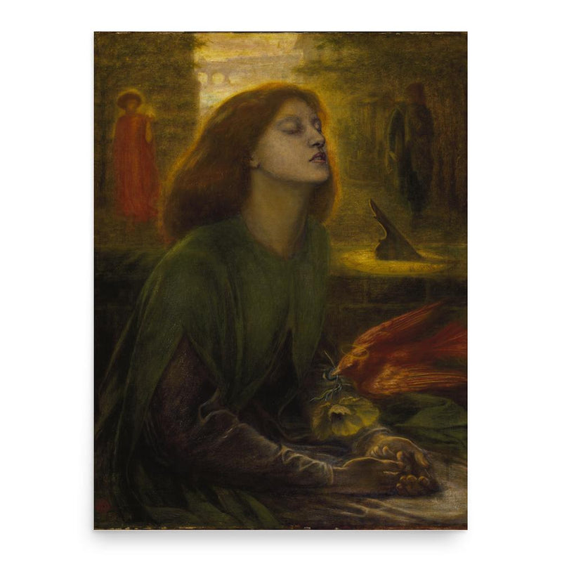 Beatrice Portinari poster print, in size 18x24 inches.
