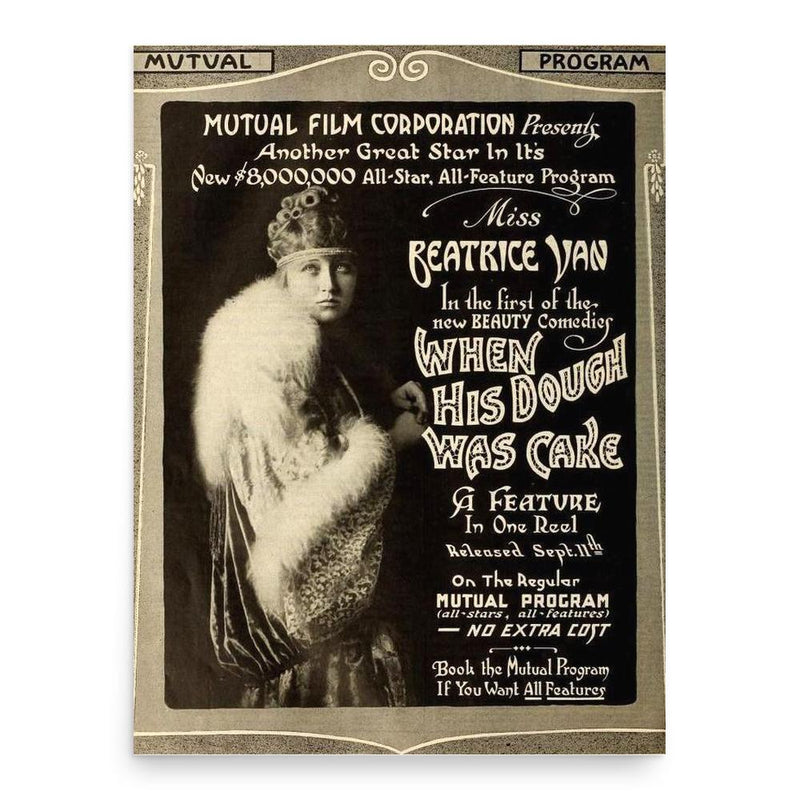 Beatrice Van poster print, in size 18x24 inches.
