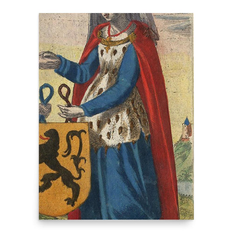 Beatrice of Brabant poster print, in size 18x24 inches.