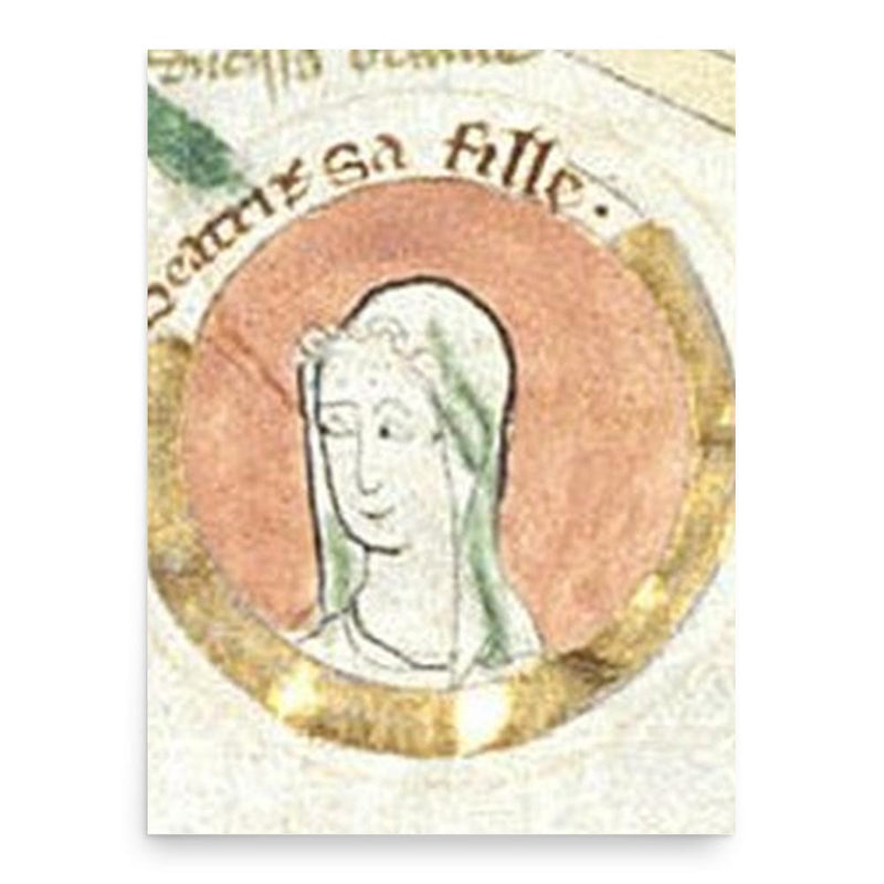 Beatrice of England poster print, in size 18x24 inches.