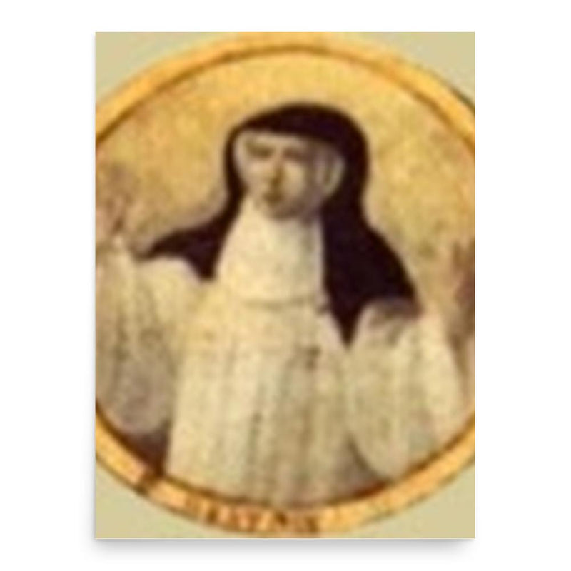 Beatrice of Nazareth poster print, in size 18x24 inches.