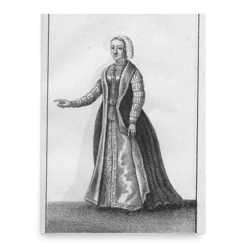 Beatrice of Viennois poster print, in size 18x24 inches.