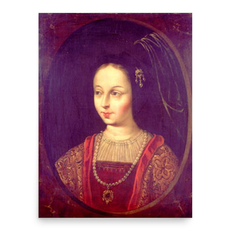 Beatriz Galindo poster print, in size 18x24 inches.