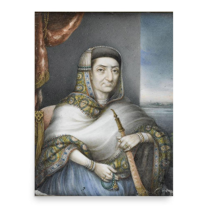 Begum Samru poster print, in size 18x24 inches.