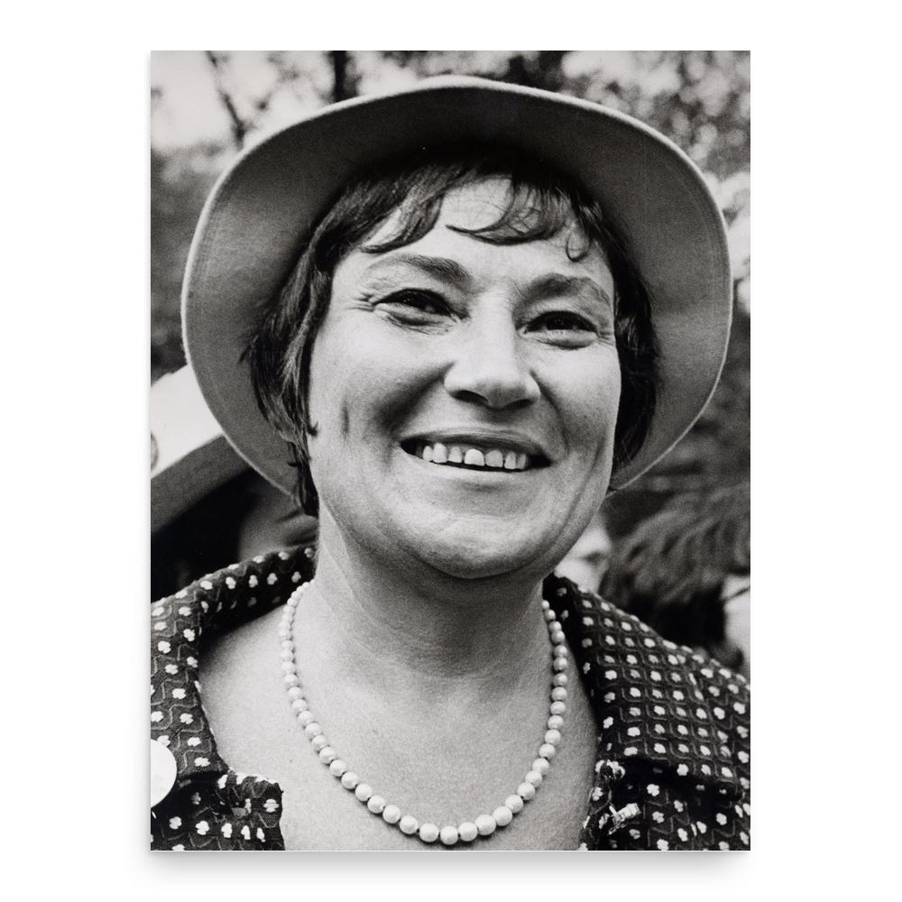 Bella Abzug poster print, in size 18x24 inches.