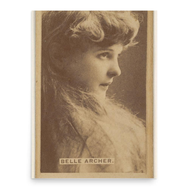 Belle Archer poster print, in size 18x24 inches.