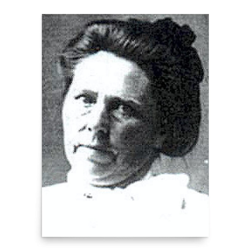 Belle Gunness poster print, in size 18x24 inches.