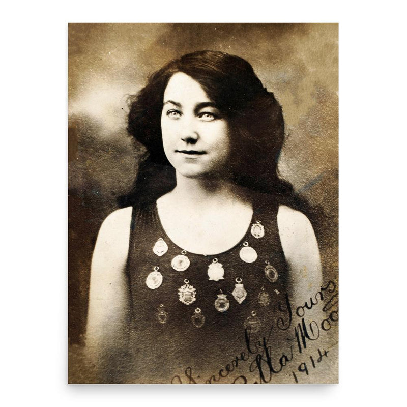 Belle Moore poster print, in size 18x24 inches.