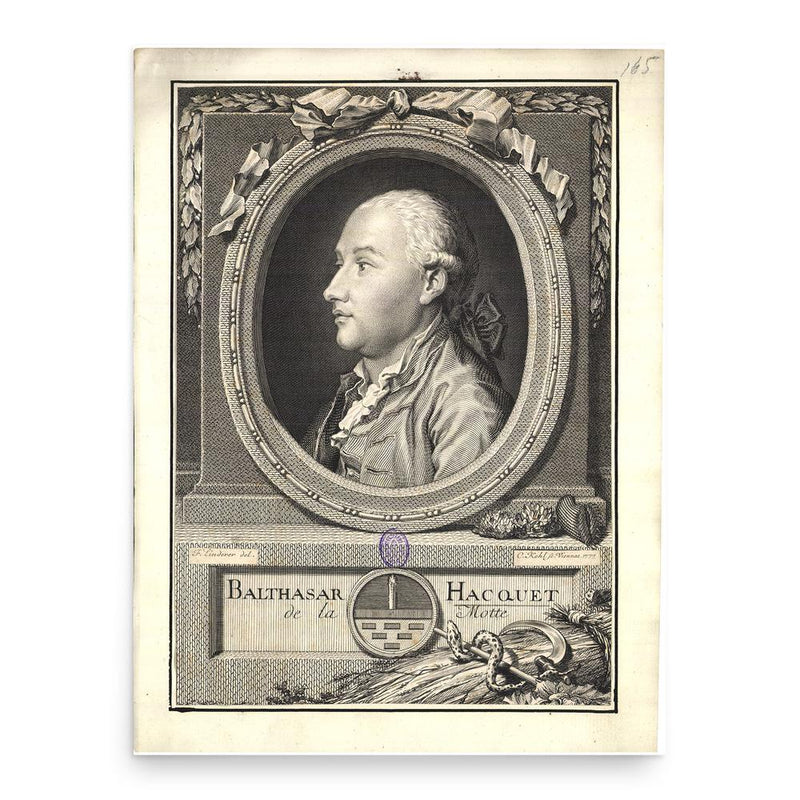 Belsazar Hacquet poster print, in size 18x24 inches.