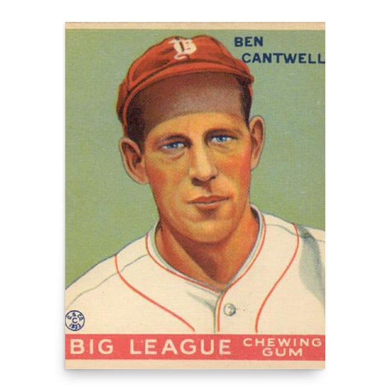 Ben Cantwell poster print, in size 18x24 inches.