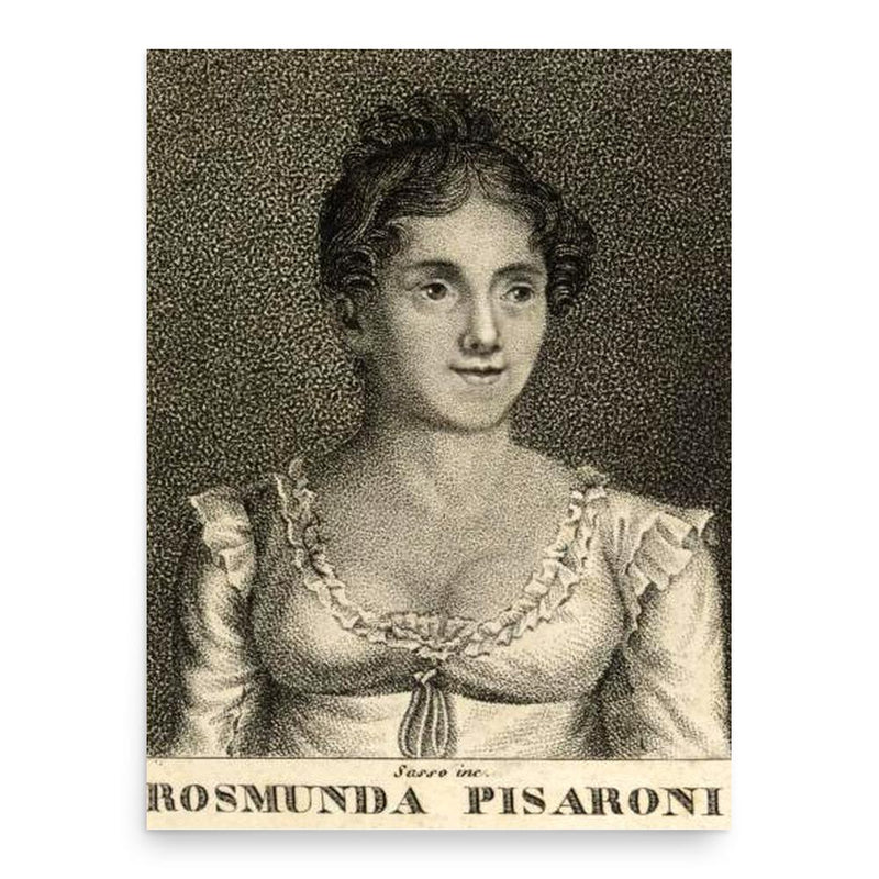 Benedetta Rosmunda Pisaroni poster print, in size 18x24 inches.