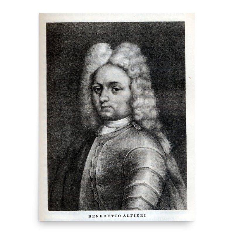 Benedetto Alfieri poster print, in size 18x24 inches.