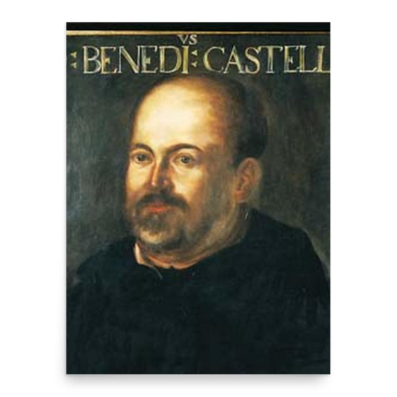 Benedetto Castelli poster print, in size 18x24 inches.