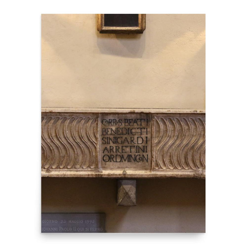 Benedetto Sinigardi poster print, in size 18x24 inches.