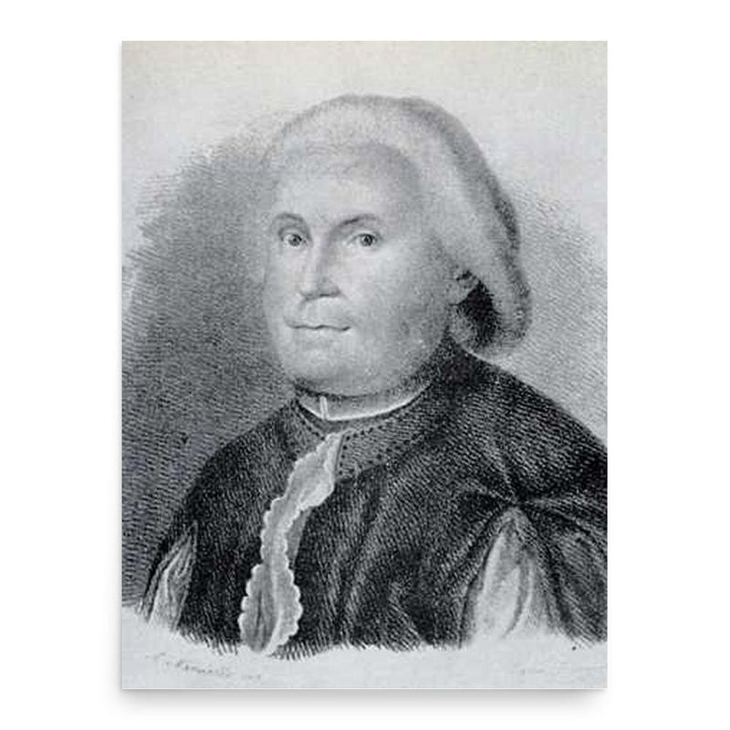 Benedetto Stay poster print, in size 18x24 inches.