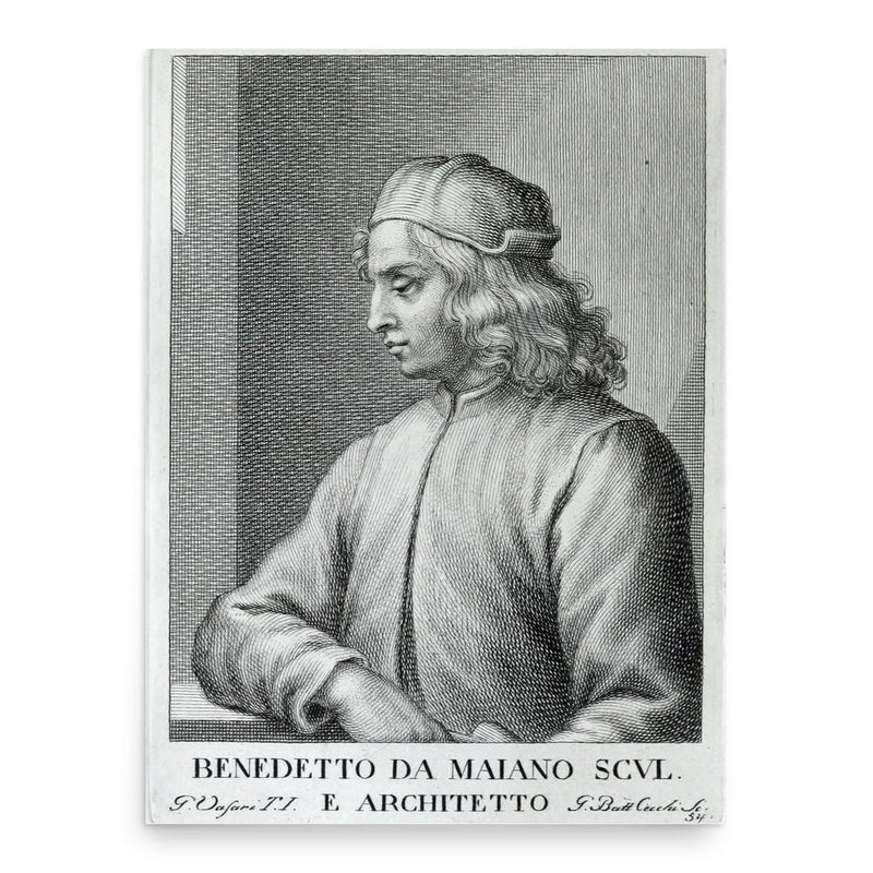 Benedetto da Maiano poster print, in size 18x24 inches.