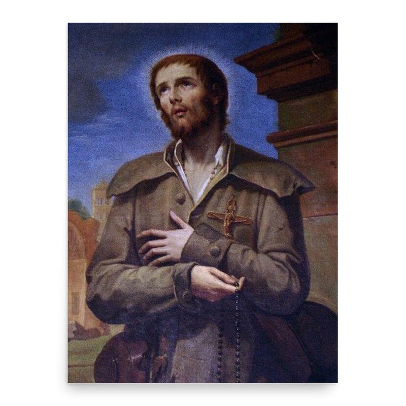 Benedict Joseph Labre poster print, in size 18x24 inches.