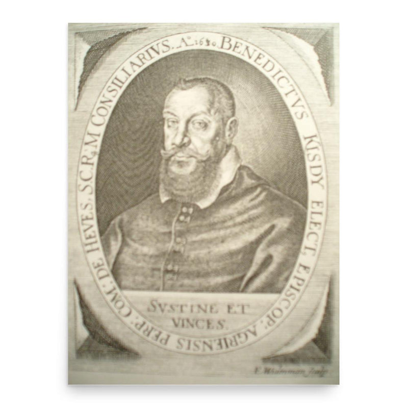 Benedict Kisdy poster print, in size 18x24 inches.