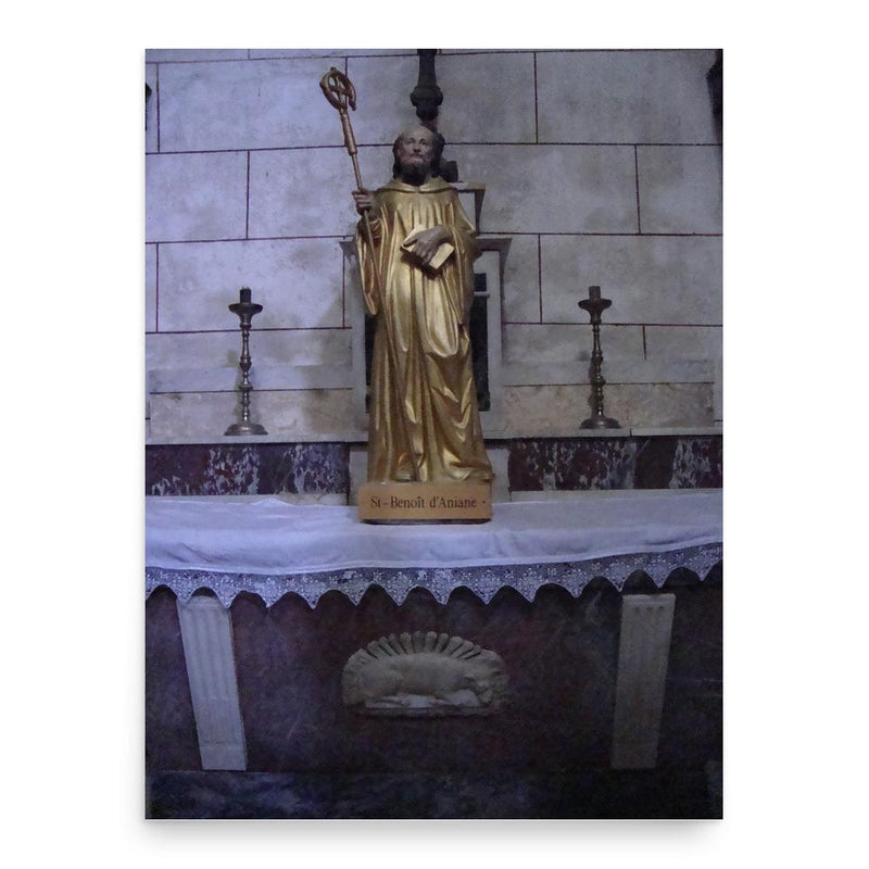 Benedict of Aniane poster print, in size 18x24 inches.