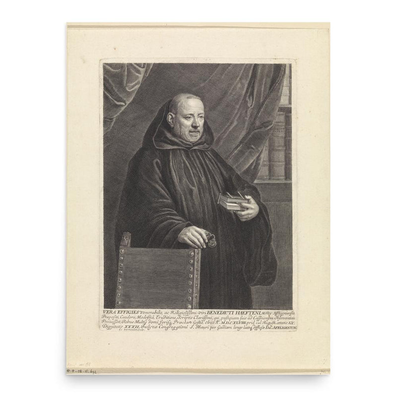 Benedictus van Haeften poster print, in size 18x24 inches.