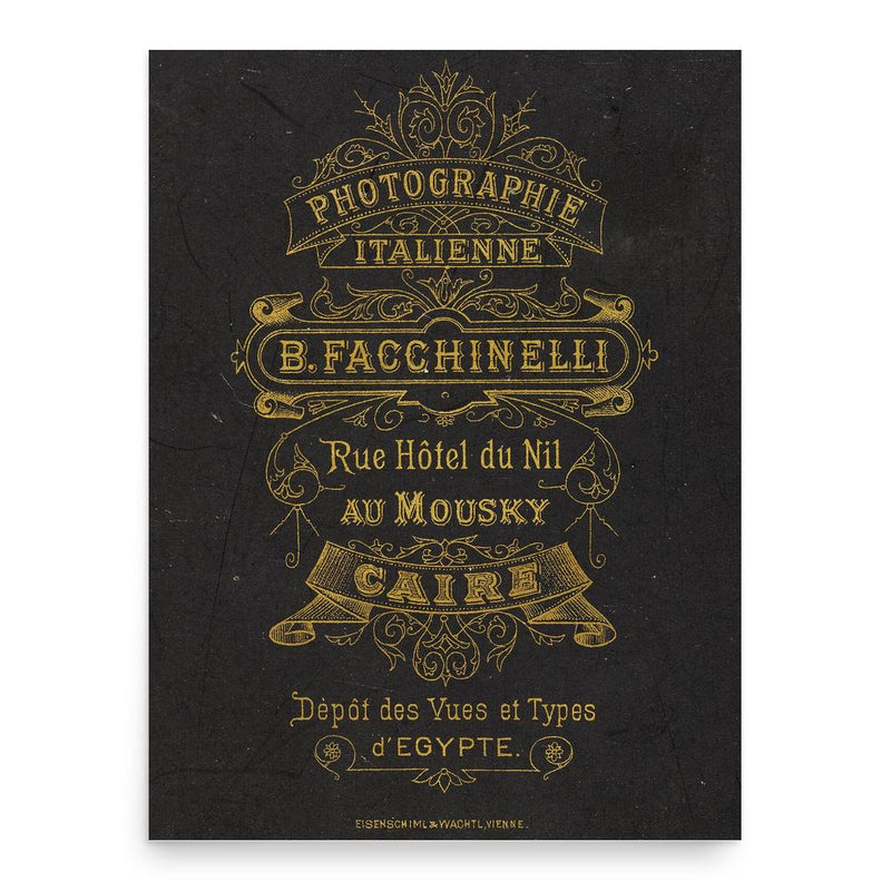Beniamino Facchinelli poster print, in size 18x24 inches.