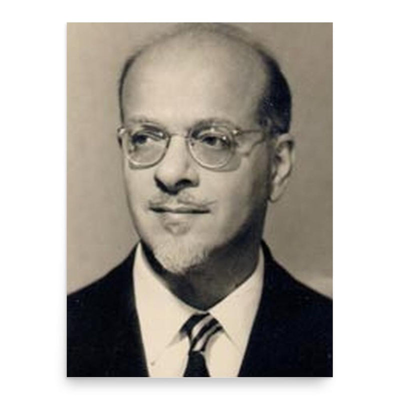 Beniamino Segre poster print, in size 18x24 inches.