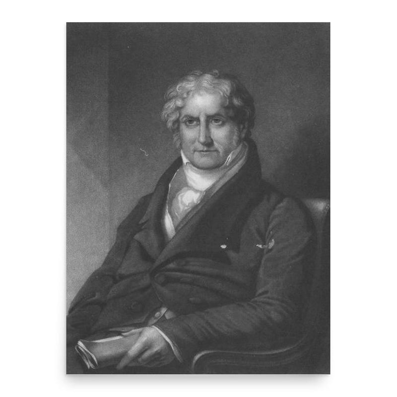 Benjamin Carr poster print, in size 18x24 inches.