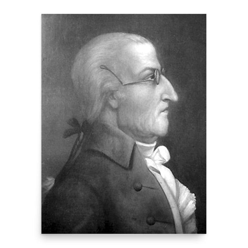 Benjamin Chew poster print, in size 18x24 inches.