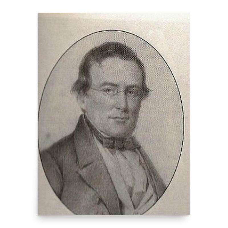 Benjamin Franklin Bache poster print, in size 18x24 inches.