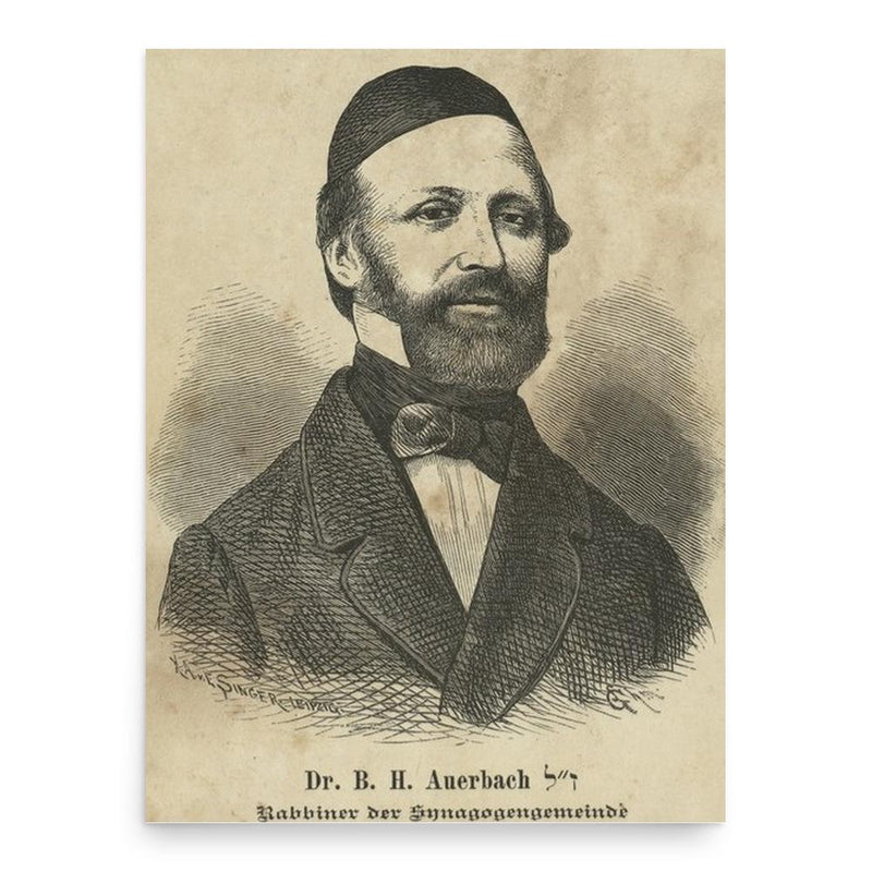 Benjamin Hirsch Auerbach poster print, in size 18x24 inches.