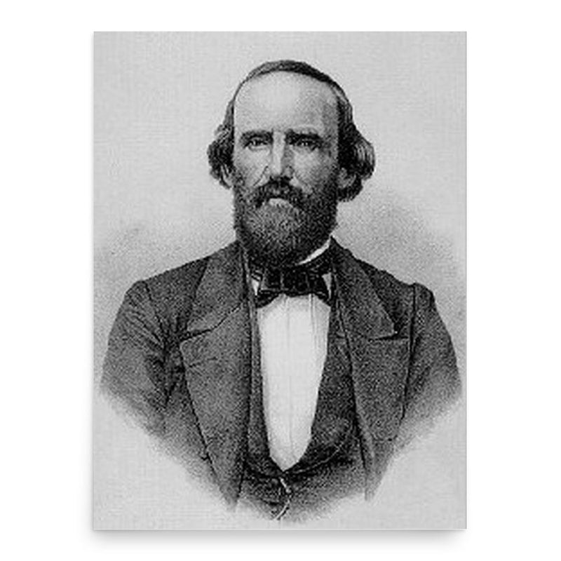 Benjamin McCulloch poster print, in size 18x24 inches.