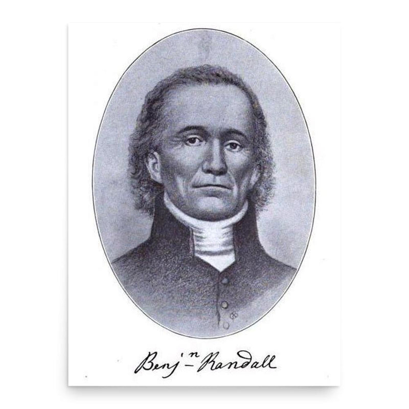Benjamin Randall poster print, in size 18x24 inches.