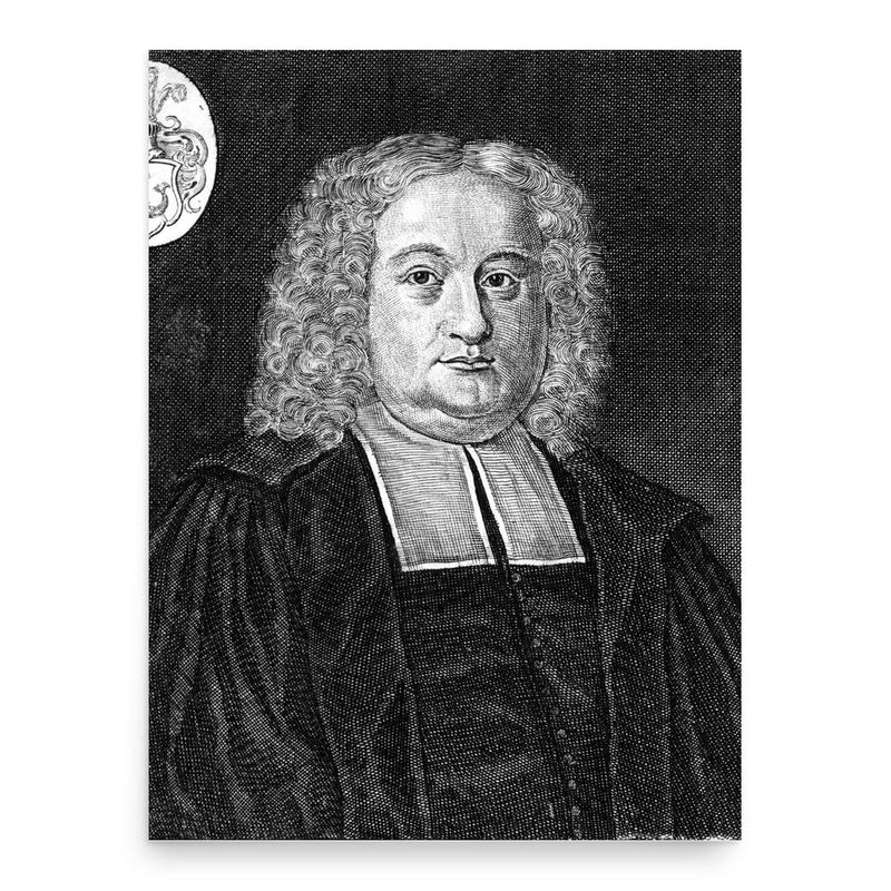 Benjamin Schmolck poster print, in size 18x24 inches.