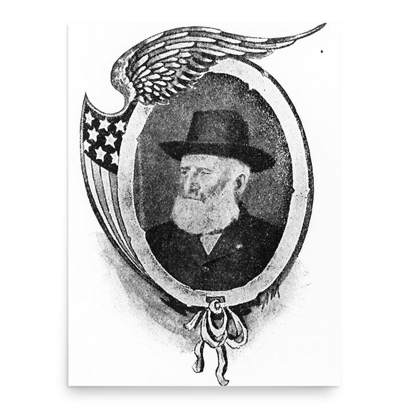 Benjamin Swearer poster print, in size 18x24 inches.