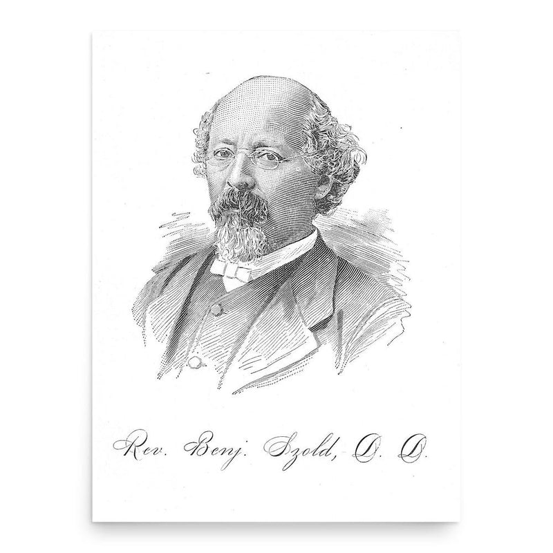 Benjamin Szold poster print, in size 18x24 inches.