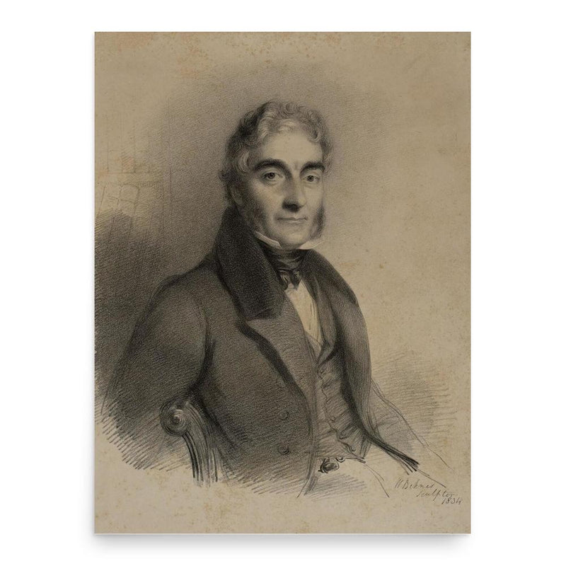 Benjamin Travers poster print, in size 18x24 inches.