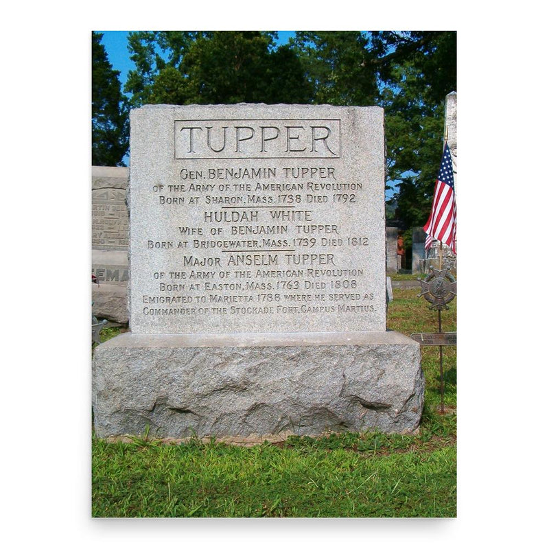 Benjamin Tupper poster print, in size 18x24 inches.